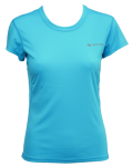 GEPARD Kort&aelig;rmet L&oslash;be T-shirt - Dame Tyrkis